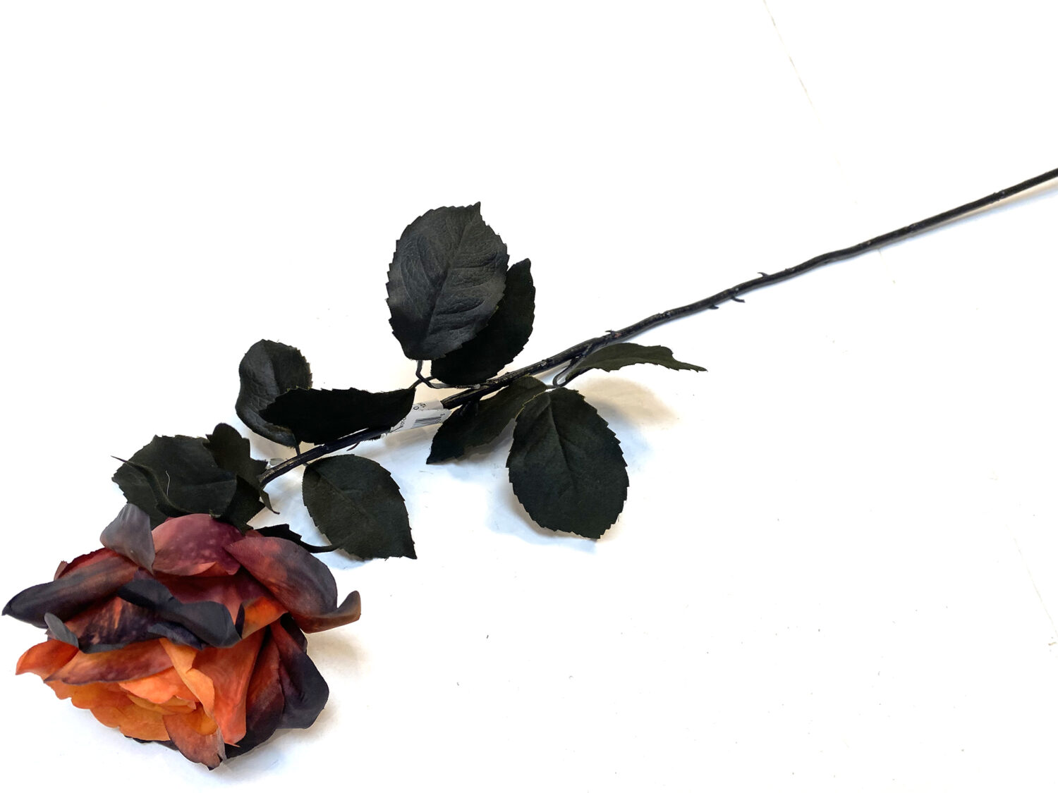 black silk rose