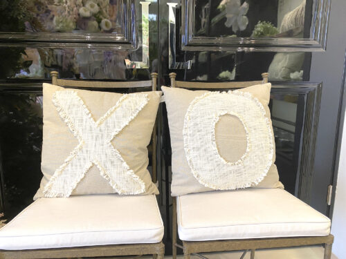 Linen pillow oxox
