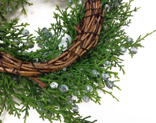 Conifer candle ring