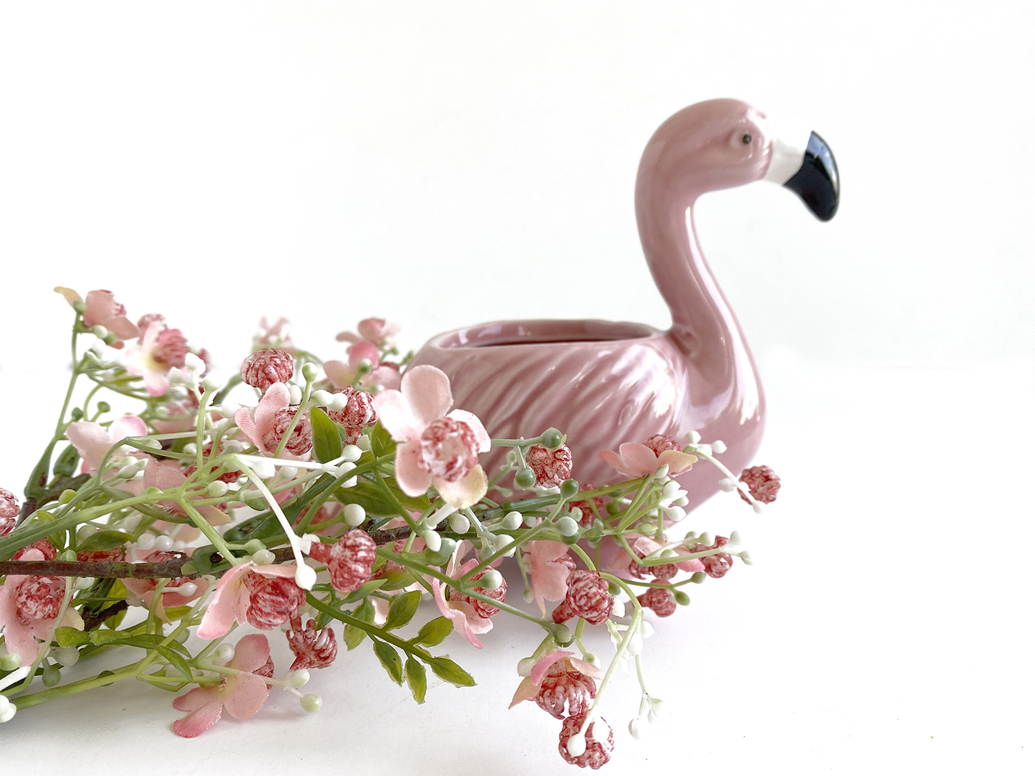 Flamingo Planter Floral Home and Holiday