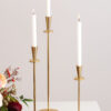 Gold candlesticks for tapers