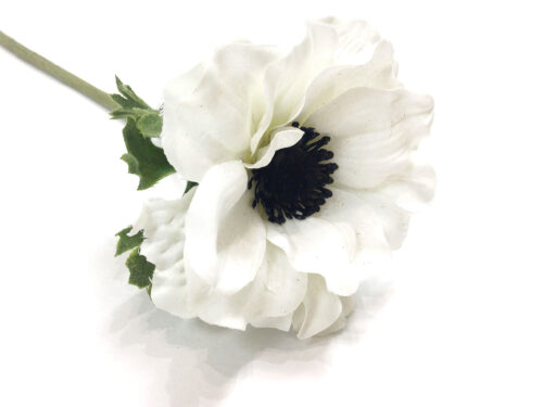 Faux White Anemone Flower