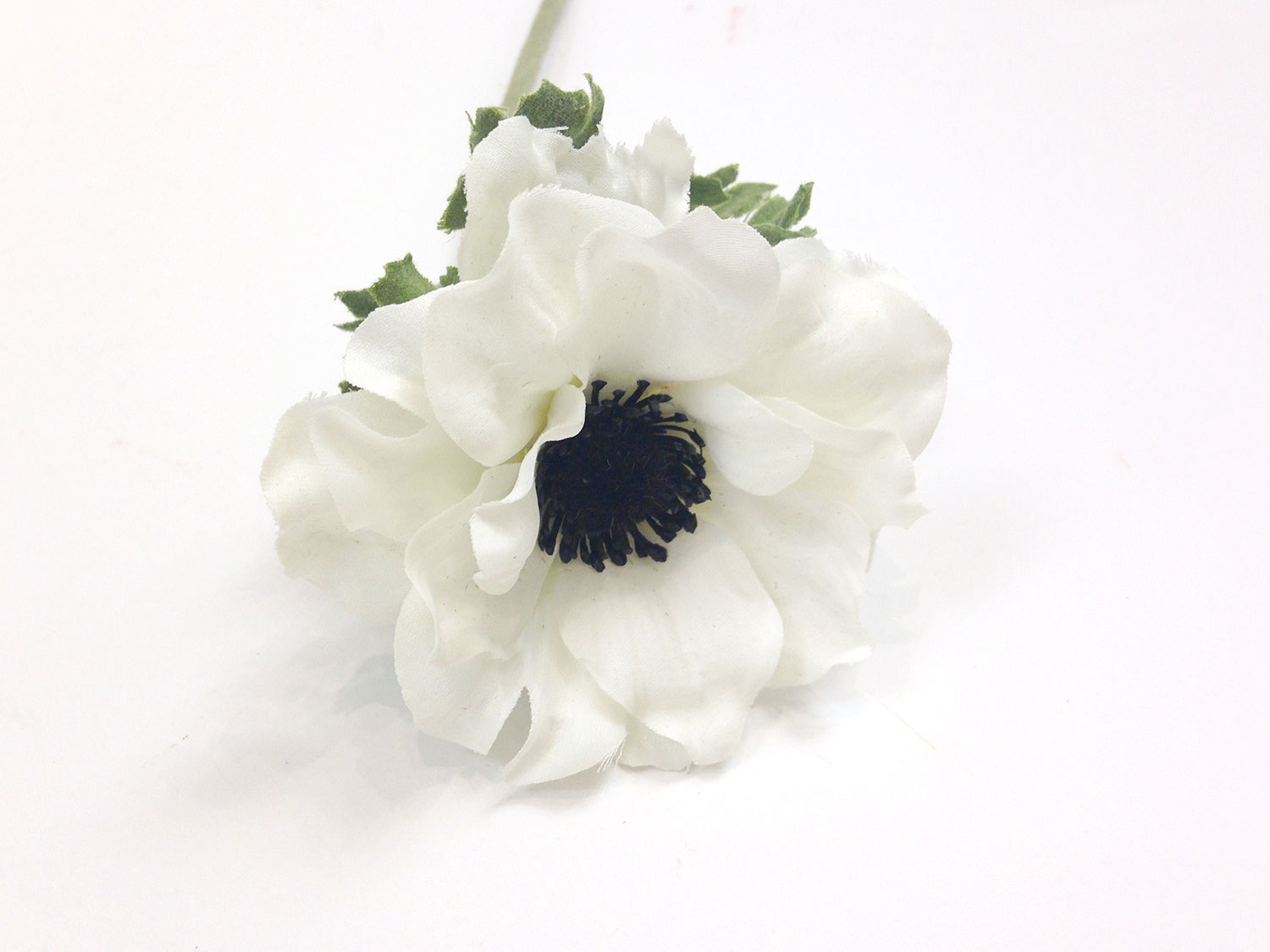 Faux White Anemone Flower Floral Home and Holiday
