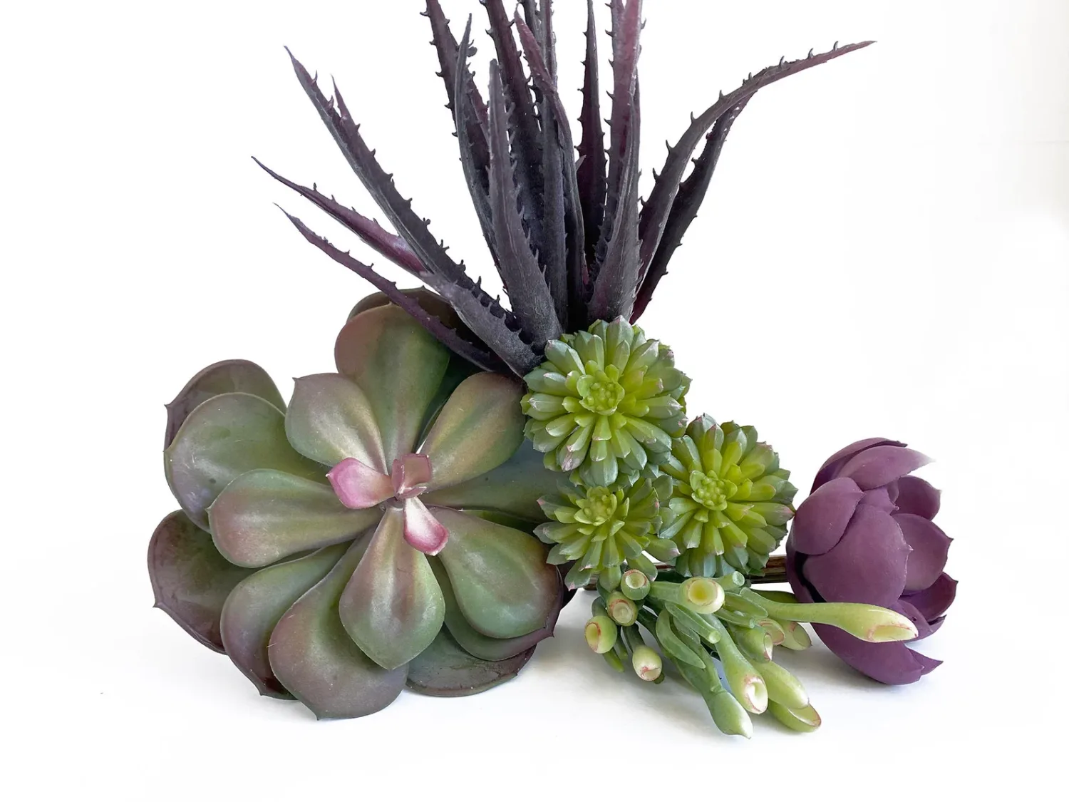 Faux Succulent Collection Purple