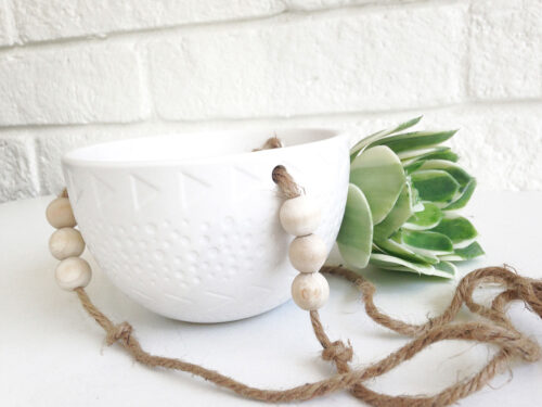 white-ceramic-hanging-planter