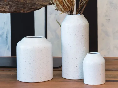 White Ceramic Vase, Crockery