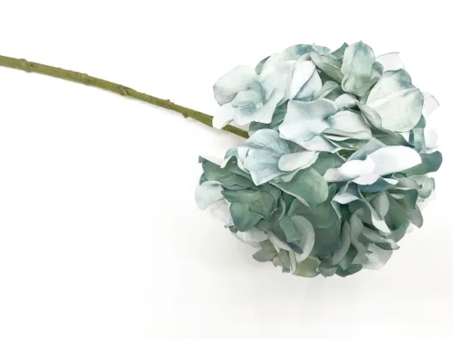 artificial blue green hydrangea