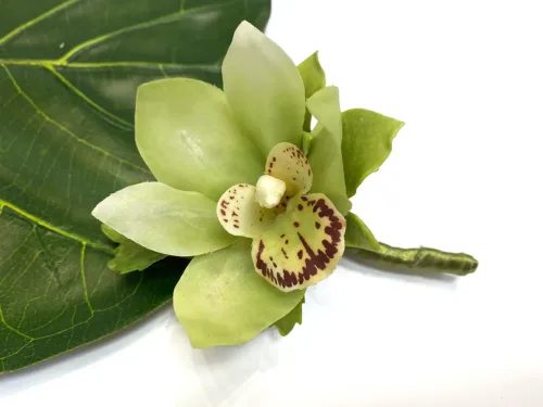 Faux Green Orchid Corsages and Boutonnieres