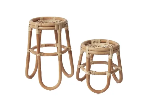 bamboo plant stands in two sizes