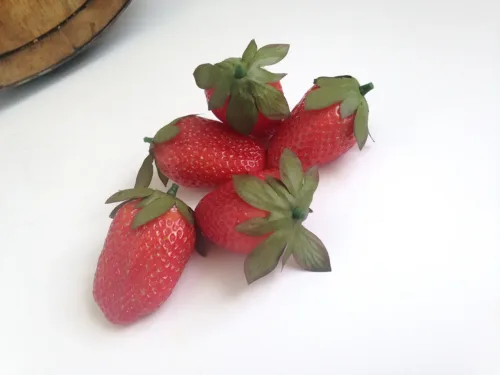 fake strawberry fruits