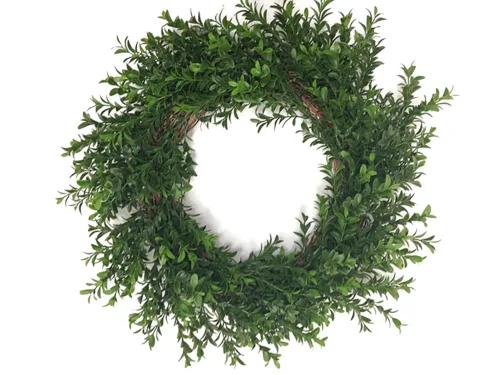 Faux Boxwood Wreath