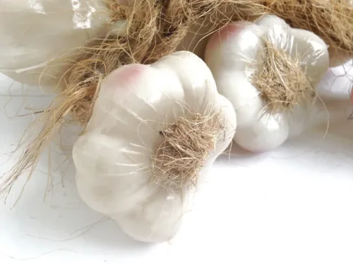faux garlic bulbs