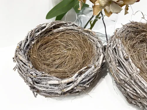 faux twig birds nest