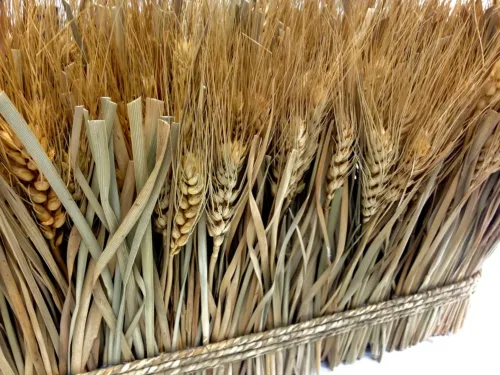 large decorative wheat stack