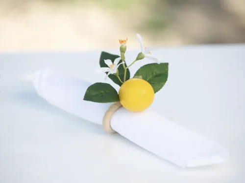 lemon napkin rings