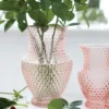 Pink Hobnail Style Vase