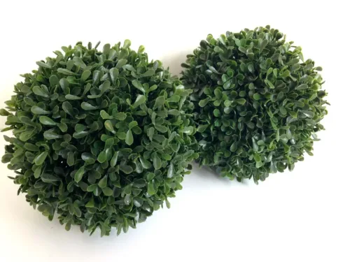 Large Faux Boxwood Orbs