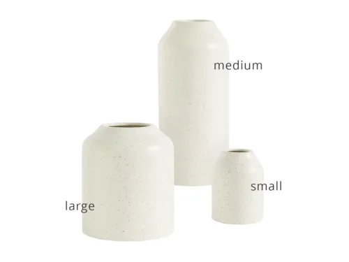 white crockery vase