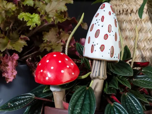 Decorative Mushroom Plant Stakes