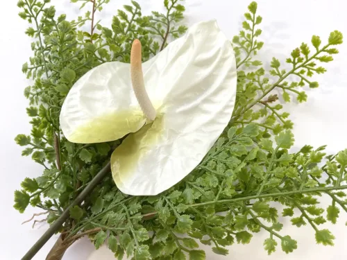Faux White Anthurium